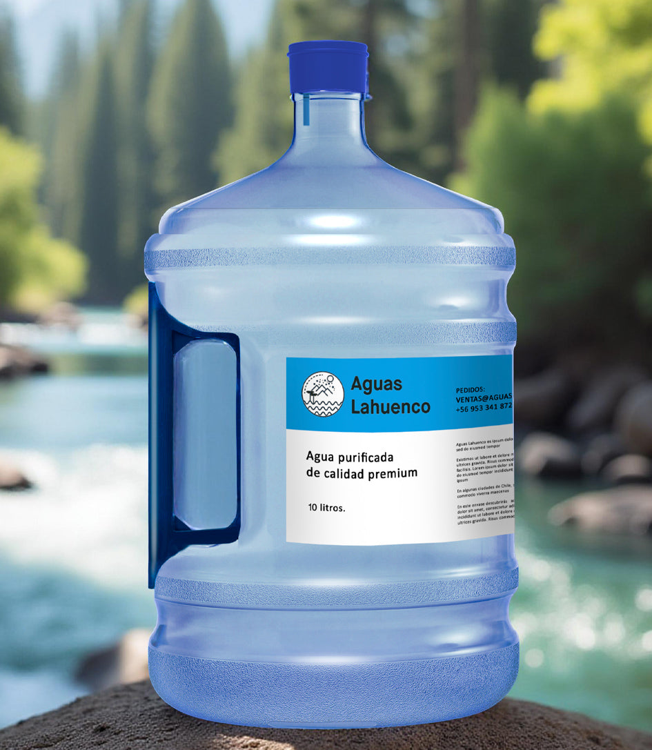 BIDÓN NUEVO 10 LITROS RETORNABLE AGUA PURIFICADA