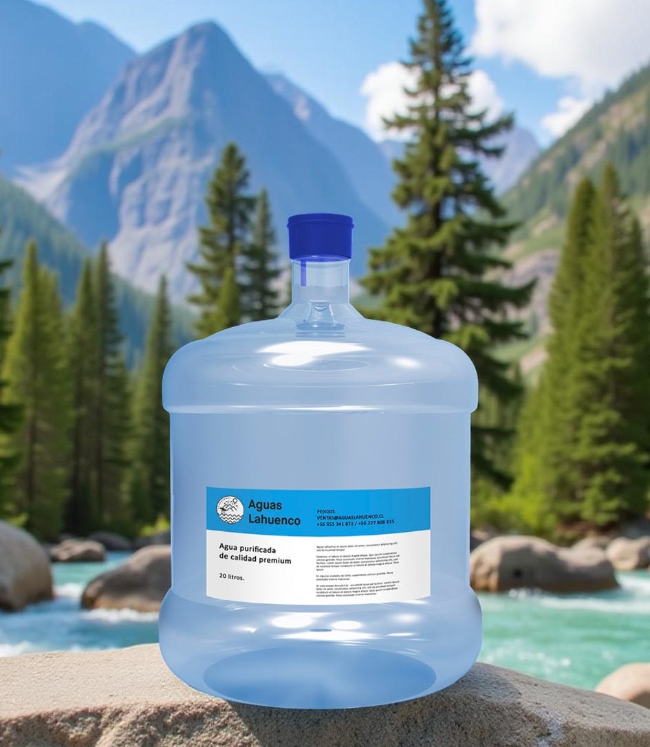 RECARGA BIDÓN 12 LITROS RETORNABLE AGUA PURIFICADA