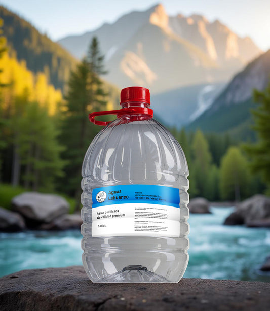 BIDÓN 5 LITROS DESECHABLE AGUA PURIFICADA