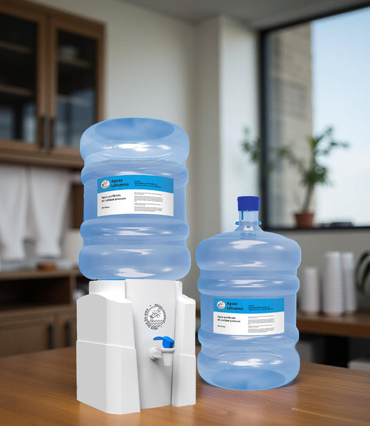 KIT DE BIENVENIDA SOPORTE BÁSICO + 2 BIDONES 20 LITROS AGUA PURIFICADA