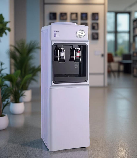 DISPENSADOR ELÉCTRICO DE PEDESTAL CON COMPRESOR
