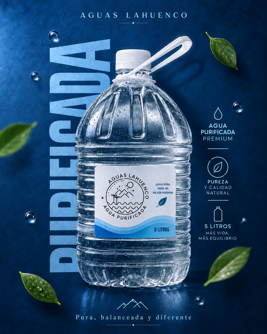 BIDÓN 5 LITROS DESECHABLE AGUA PURIFICADA