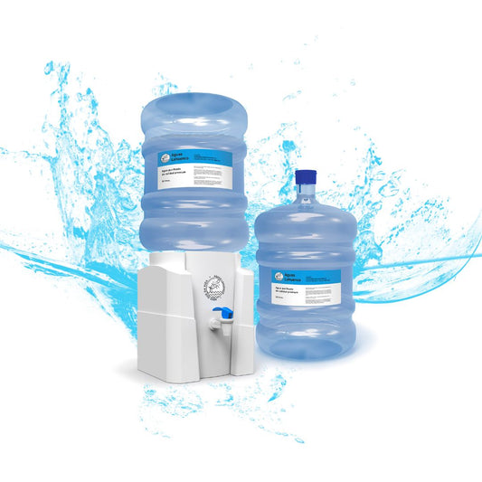 KIT DE BIENVENIDA SOPORTE BÁSICO + 2 BIDONES 20 LITROS AGUA PURIFICADA